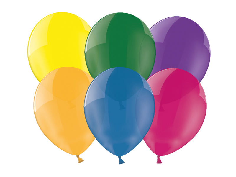 Kristallklare Luftballons, Belbal, 23cm (1 VPE / 100 Stk.) - FeierGlanz