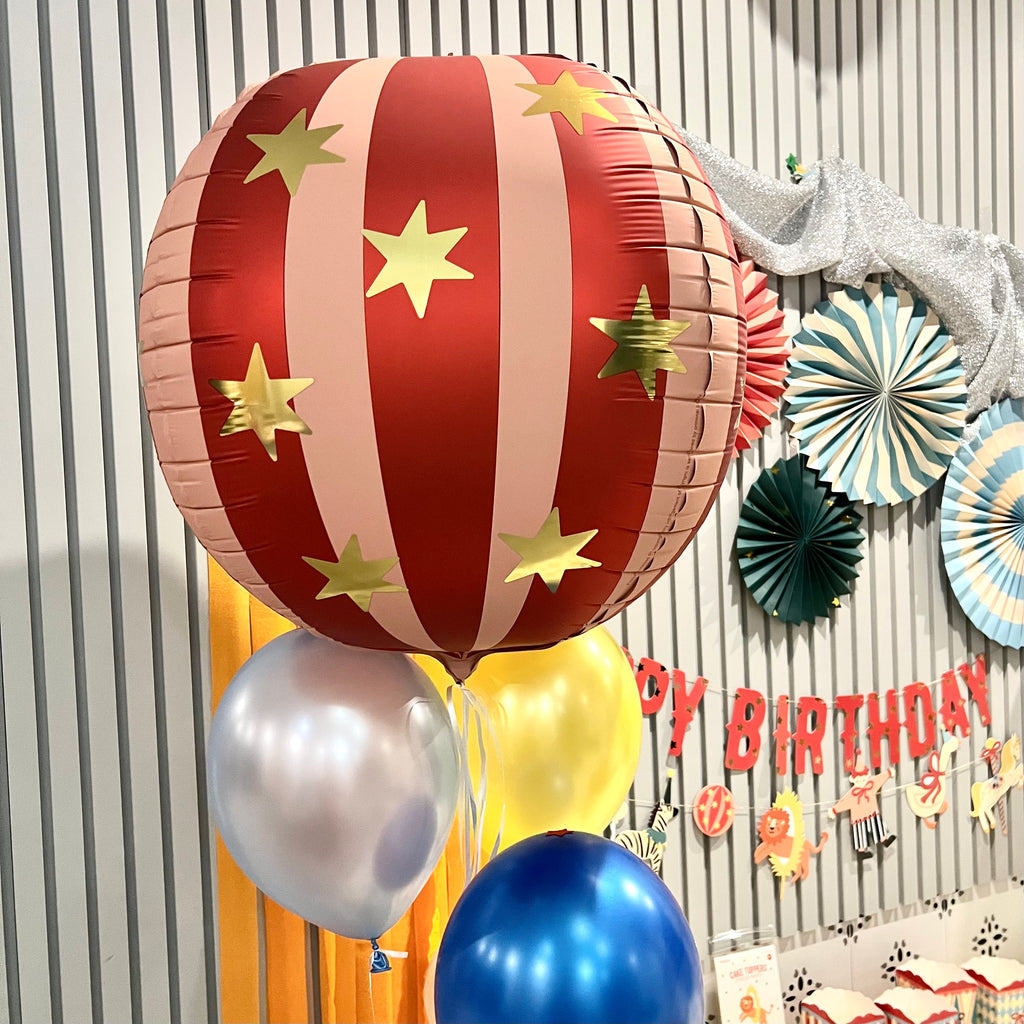 Folienballon Sternenkugel, 75 cm, rot - FeierGlanz