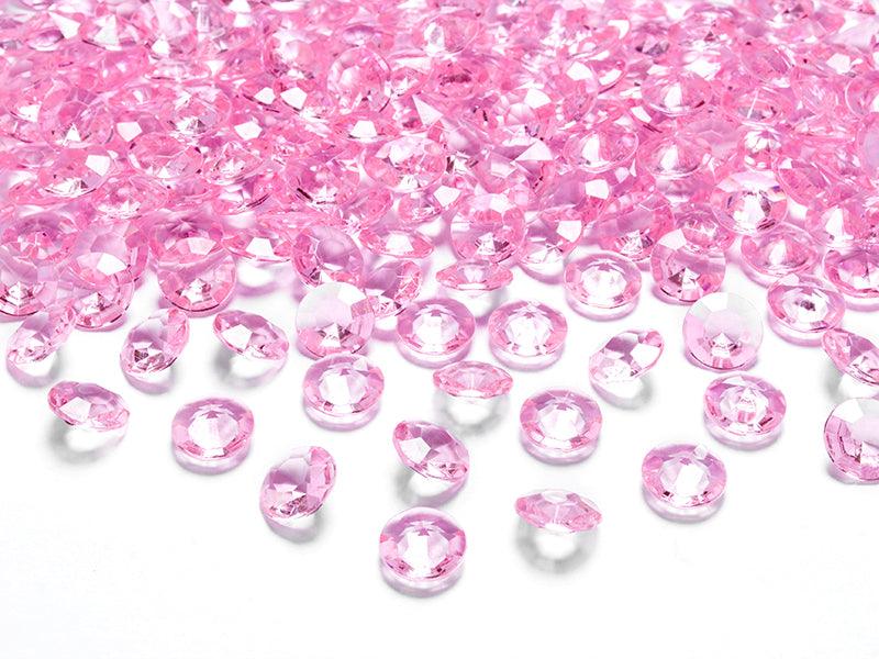 Diamant Konfetti, hellrosa, 12mm (1 VPE / 100 Stk.) - FeierGlanz
