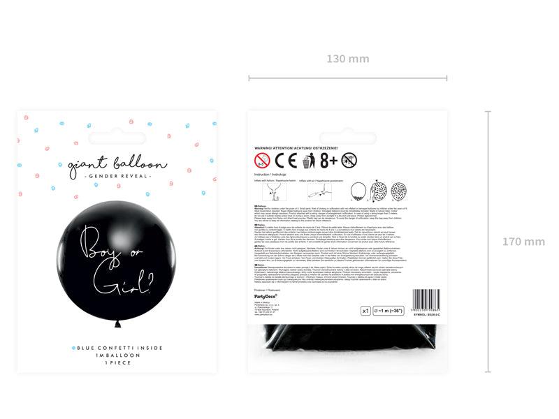 Ballon Gender Reveal - Junge, 1m - FeierGlanz