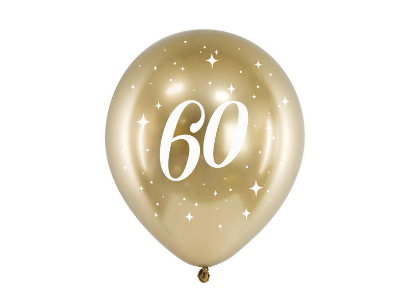 Ballons Glossy 30cm, gold (1 VPE / 6 Stk.) - FeierGlanz