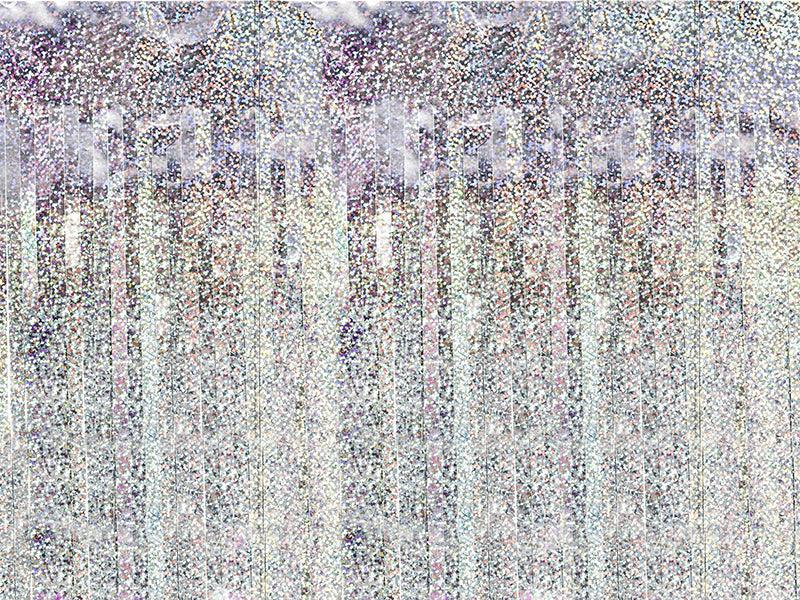 Partyvorhang, holografisch, 90 x 250cm - FeierGlanz