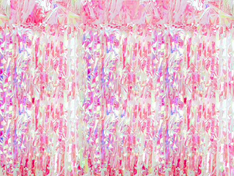 Partyvorhang, rosa irisierend, 100x200cm - FeierGlanz