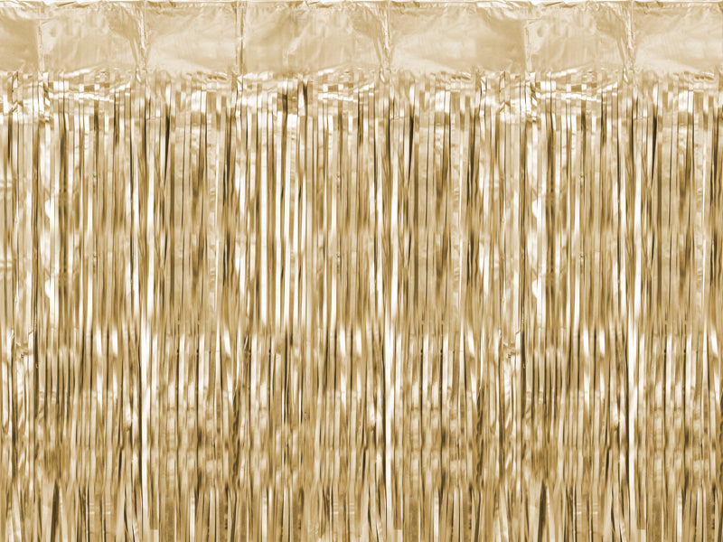 Partyvorhang, Luxusgold, 100x200cm - FeierGlanz