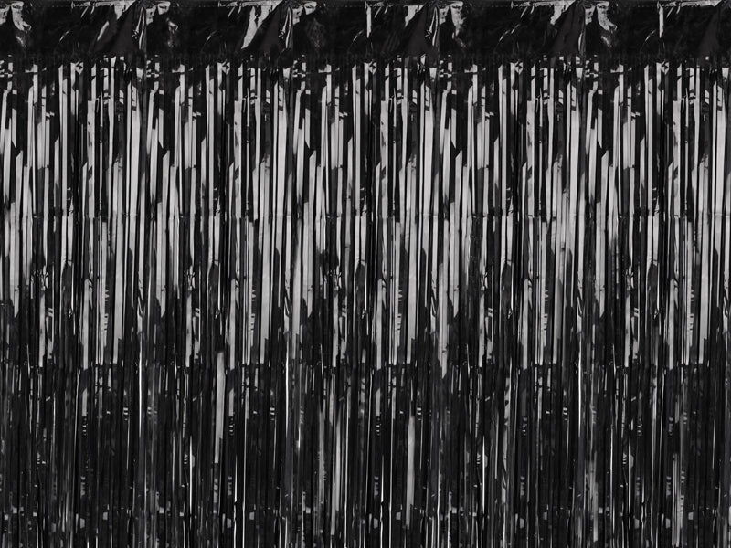 Partyvorhang, schwarz, 100x200cm - FeierGlanz