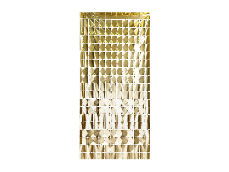 Partyvorhang Quadrat, Luxusgold, 100x200cm - FeierGlanz