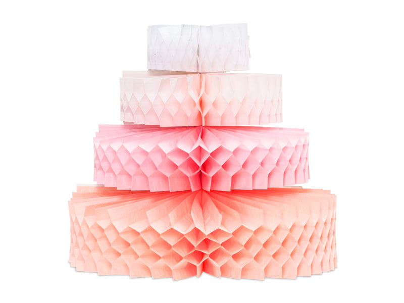 Seidenpapierdekoration Kuchen, 23 cm, Mix - FeierGlanz