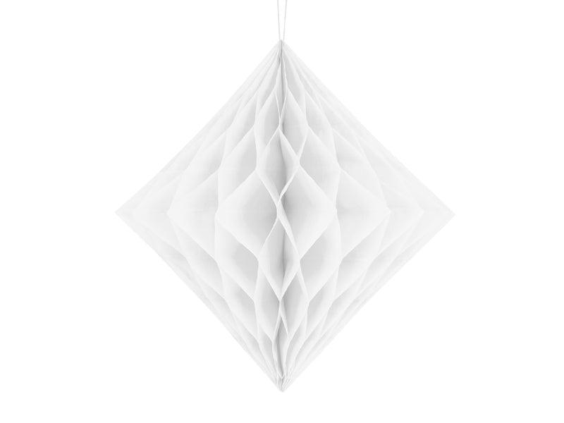Seidenpapier-Diamant, weiß, 30cm - FeierGlanz