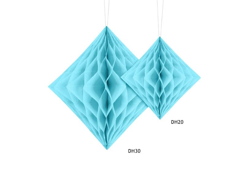 Seidenpapier-Diamant, hellblau, 30cm - FeierGlanz