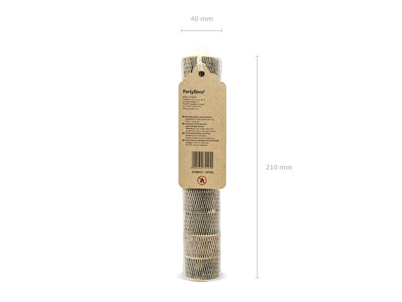 Tischkartenhalter aus Holz, Durchmesser 3-4cm (1 VPE / 10 Stk.) - FeierGlanz
