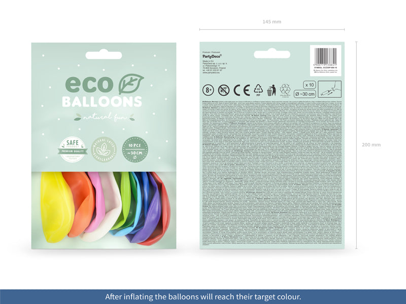 Ballons Eco 30cm, Pastell (1 VPE / 10 Stk.) - FeierGlanz