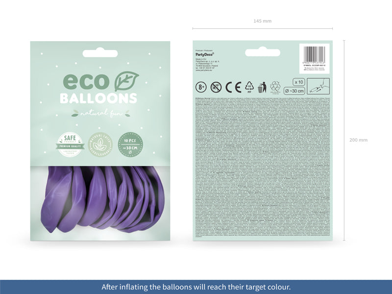 Ballons Eco 30cm, Pastell (1 VPE / 10 Stk.) - FeierGlanz