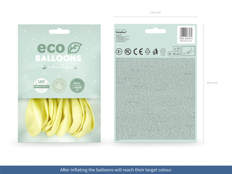 Ballons Eco 30cm, Pastell (1 VPE / 10 Stk.) - FeierGlanz