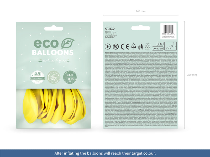 Ballons Eco 30cm, Pastell (1 VPE / 10 Stk.) - FeierGlanz