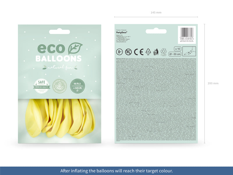 Ballons Eco 30cm, Pastell (1 VPE / 10 Stk.) - FeierGlanz