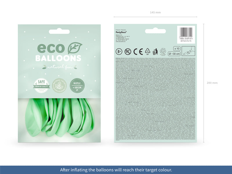 Ballons Eco 30cm, Pastell (1 VPE / 10 Stk.) - FeierGlanz