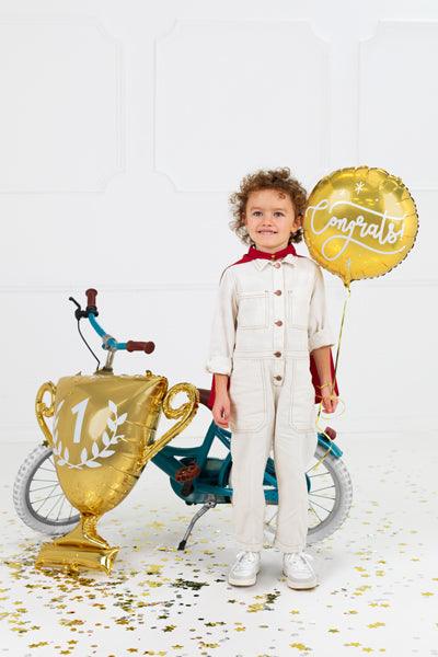 Folienballon Congrats!, 45cm, gold - FeierGlanz