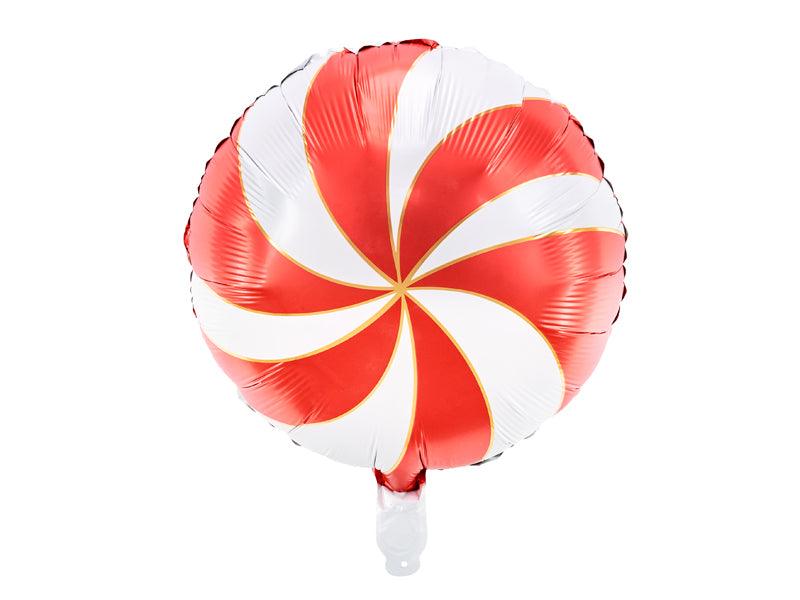 Folienballon Bonbon, 35cm, rot - FeierGlanz