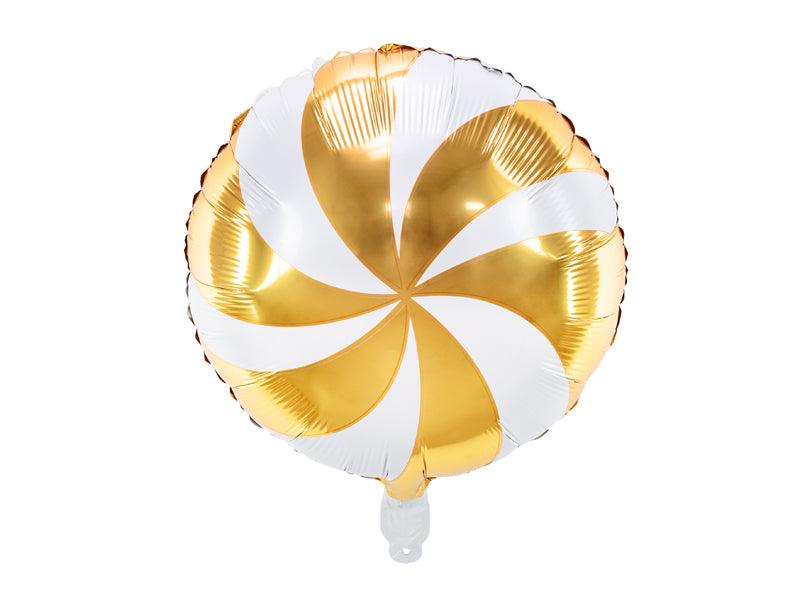 Folienballon Bonbon, 35cm, gold - FeierGlanz