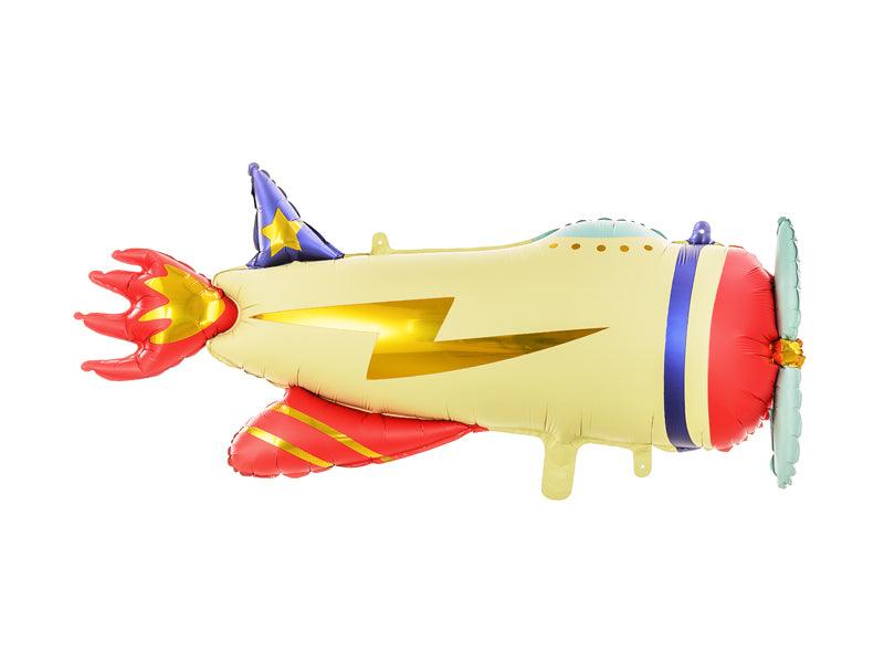 Folienballon Flugzeug, 91x39cm, Mix - FeierGlanz