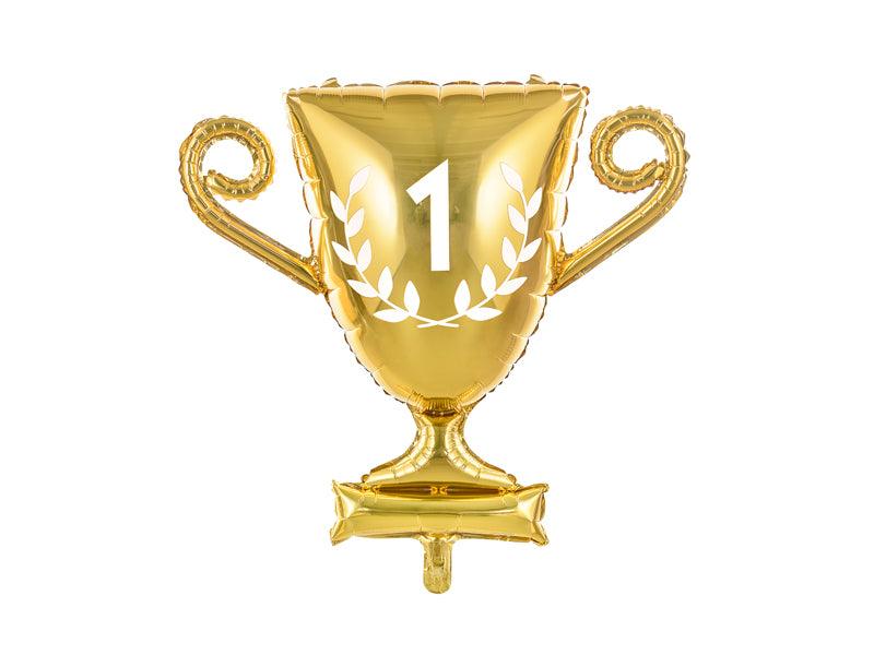 Folienballon Pokal, 64x61cm, gold - FeierGlanz