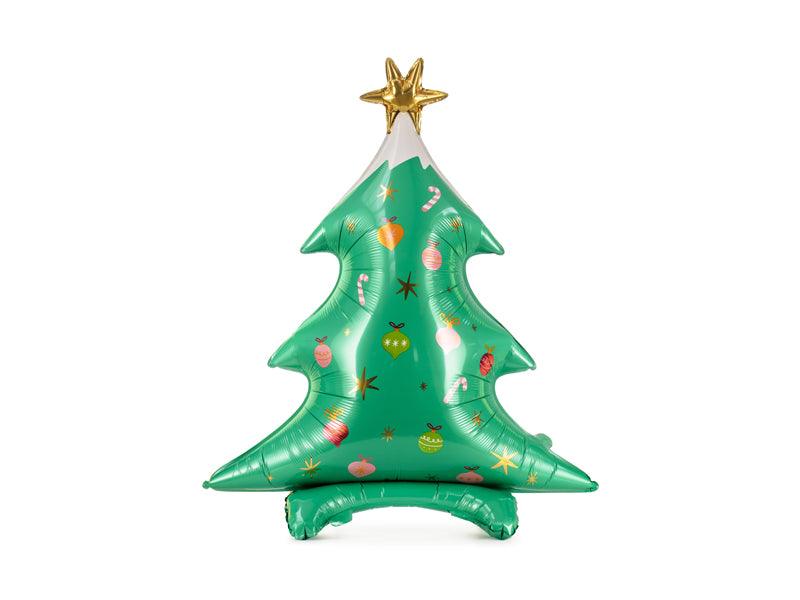 Stehender Folienballon Weihnachtsbaum, 78x94cm, Mix - FeierGlanz