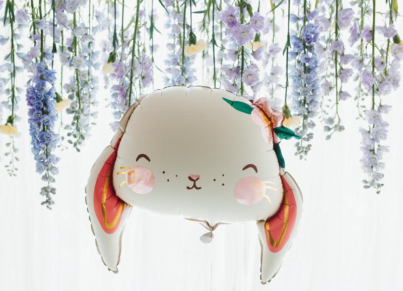 Folienballon Kaninchen, 65x55 cm, Mix - FeierGlanz