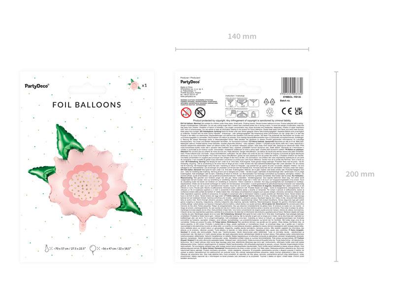 Folienballon Blume, 70x62 cm, mix - FeierGlanz