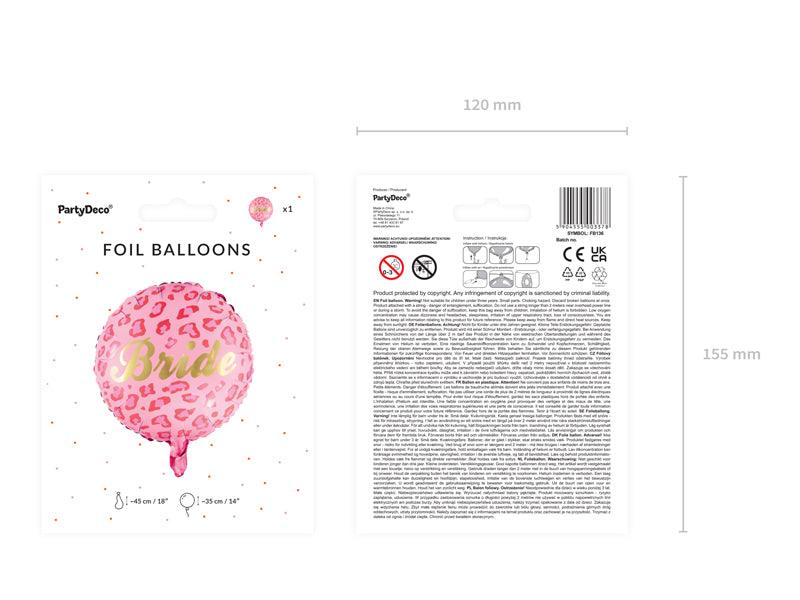 Folienballon Bride, 45 cm, mix - FeierGlanz