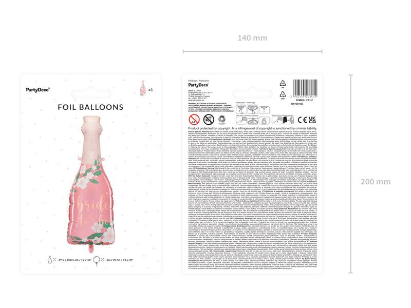 Folienballon Bride to be, 49.5x108.5 cm, mix - FeierGlanz