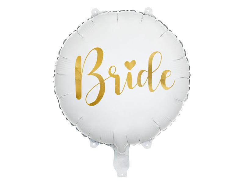 Folienballon Bride 45cm, weiß - FeierGlanz