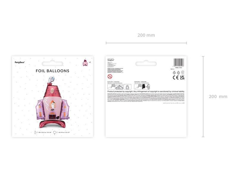 Folienluftballon Spukhaus, 89,5x116,5 cm, Mix - FeierGlanz