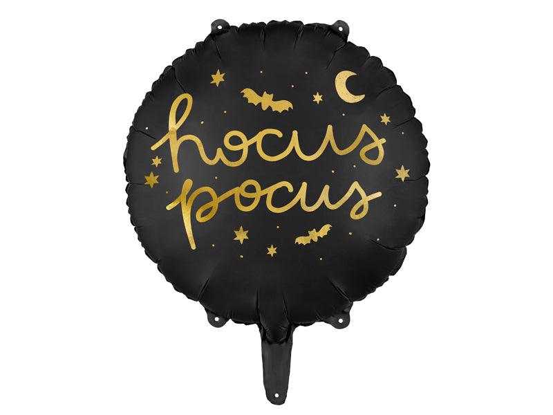Folienluftballon Hocus Pocus, 45 cm, schwarz - FeierGlanz
