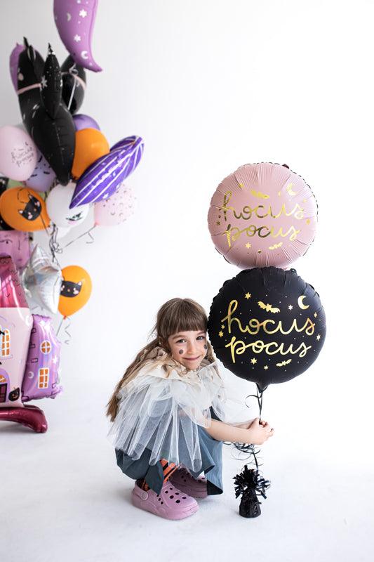 Folienluftballon Hocus Pocus, 45 cm, schwarz - FeierGlanz