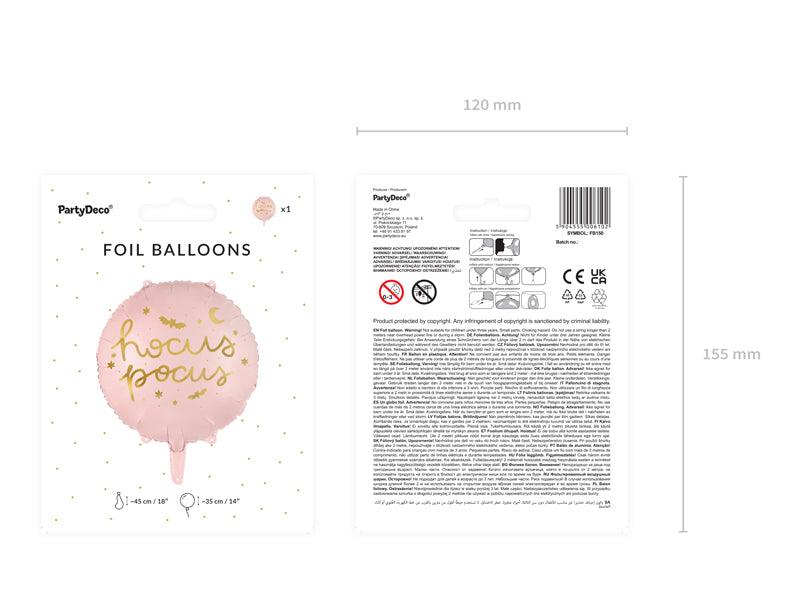Folienluftballon Hocus Pocus, 45 cm, rosa - FeierGlanz