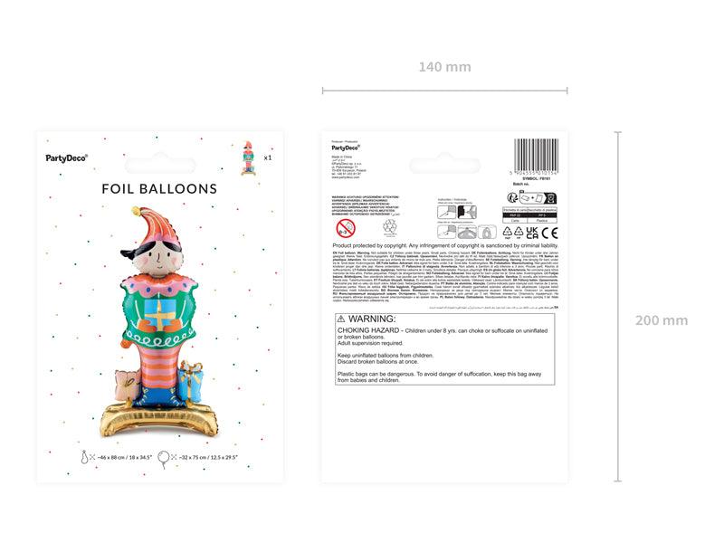 Stehender Folienballon Elf, 46x88 cm, mix - FeierGlanz