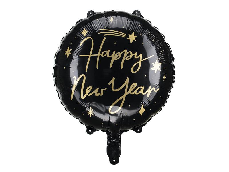 Folienballon Happy New Year, 45 cm, gold - FeierGlanz