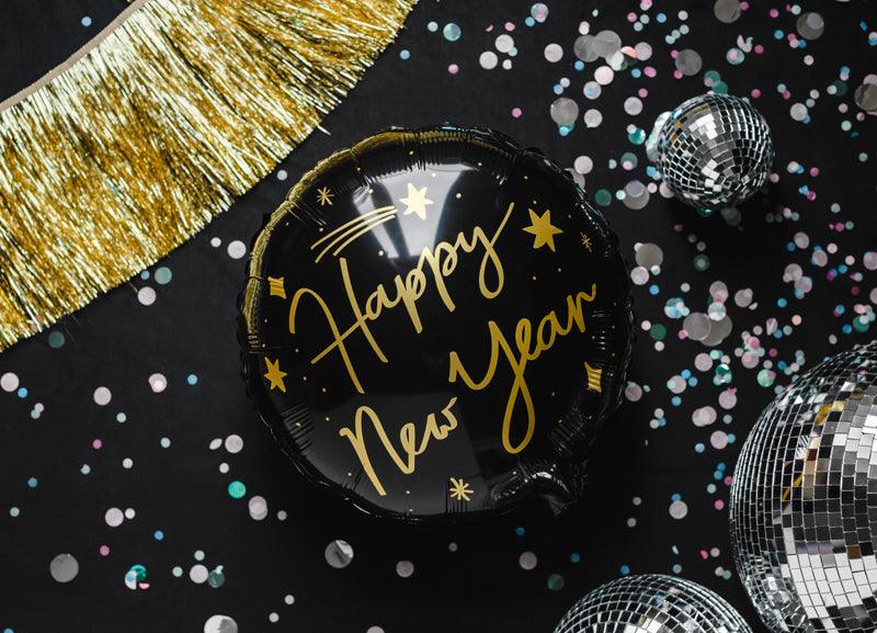 Folienballon Happy New Year, 45 cm, gold - FeierGlanz