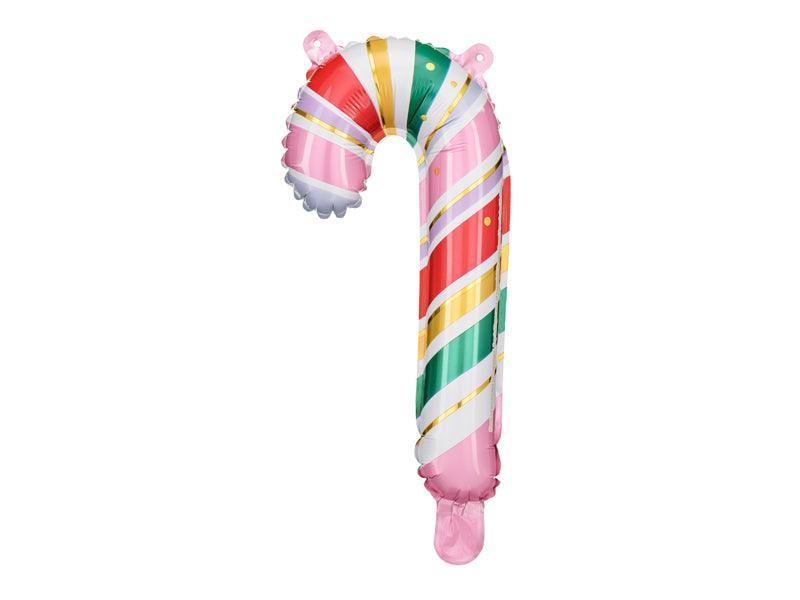 Folienballon Zuckerstange, 18.5x35 cm, Mix (1 VPE / 5 Stk.) - FeierGlanz