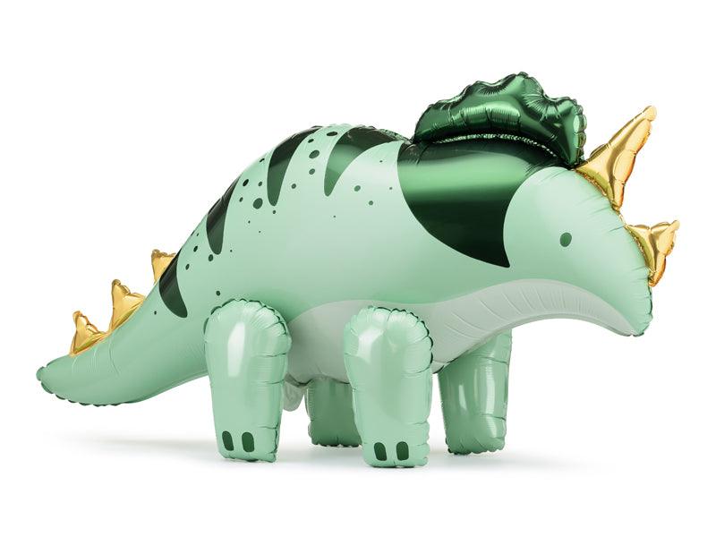Folienluftballon Triceratops, 101 x 60.5cm, grün - FeierGlanz