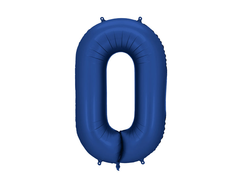 Folienballon Zahl (zur Auswahl), 86cm, marineblau - FeierGlanz