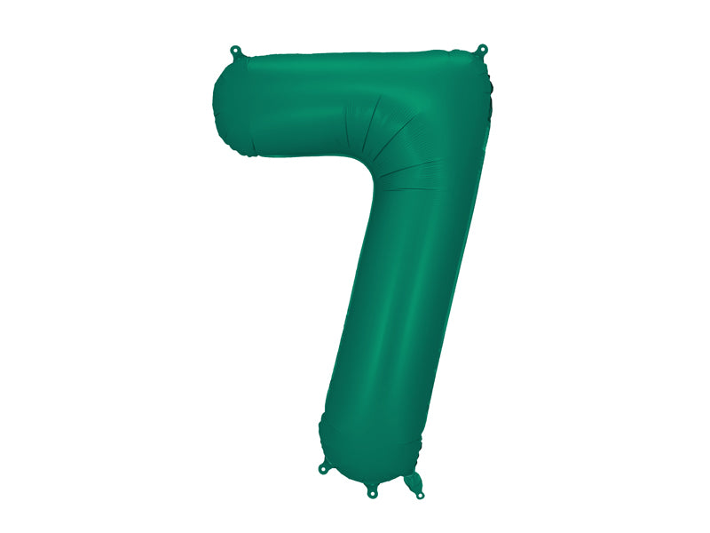 Folienballon Zahl (zur Auswahl), 86cm, flaschengrün - FeierGlanz