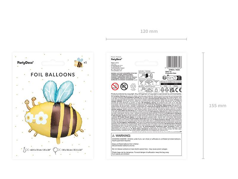 Folienballon Hummeln, 63.5x72 cm, Mix - FeierGlanz