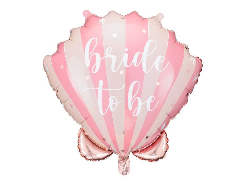 Folienballon Muschel Bride to be, 52x50 cm, Mix - FeierGlanz