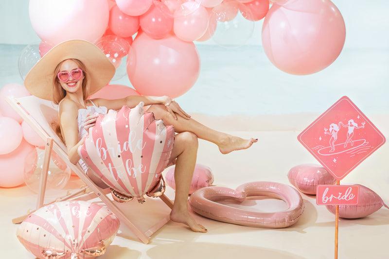 Folienballon Muschel Bride to be, 52x50 cm, Mix - FeierGlanz