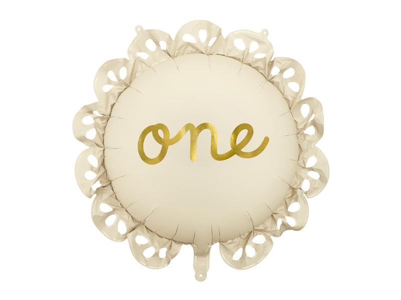 Folienballon Raute mit Rüsche One, Mix, 51,5x51,5 cm - FeierGlanz