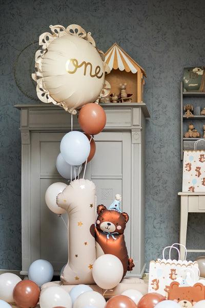 Folienballon Raute mit Rüsche One, Mix, 51,5x51,5 cm - FeierGlanz