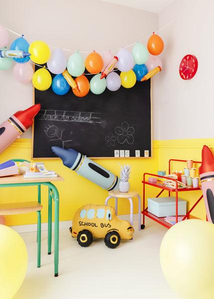 Folienballon stehender Bus, Mix, 66x36 cm - FeierGlanz