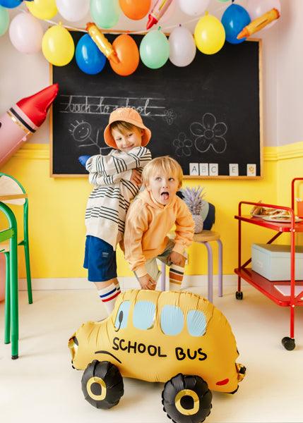 Folienballon stehender Bus, Mix, 66x36 cm - FeierGlanz