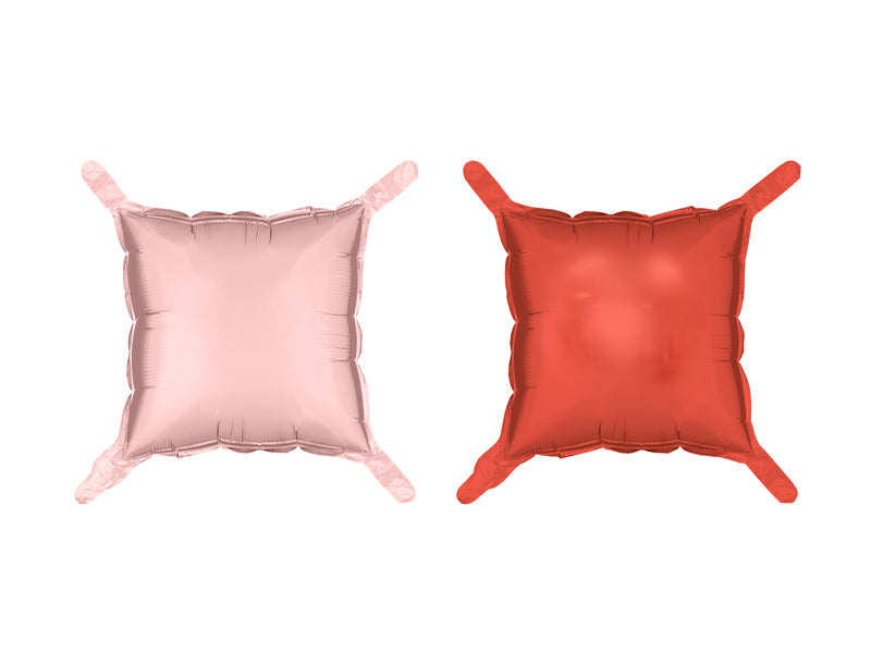 Folienballonvorhang doppelseitig Quadratisch, rosa-rot, 35 x 35 cm (1 VPE / 4 Stk.) - FeierGlanz